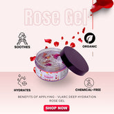 VLARC Ayurvedic Skincare Combo: Kumkumadi Ubtan Face Wash 100ml & Deep Hydration Rose Gel 100 grm